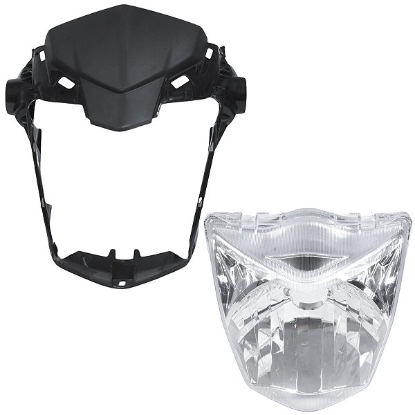 Farol bloco frente carenagem carcaça CG160 Fan 2016 a 2021