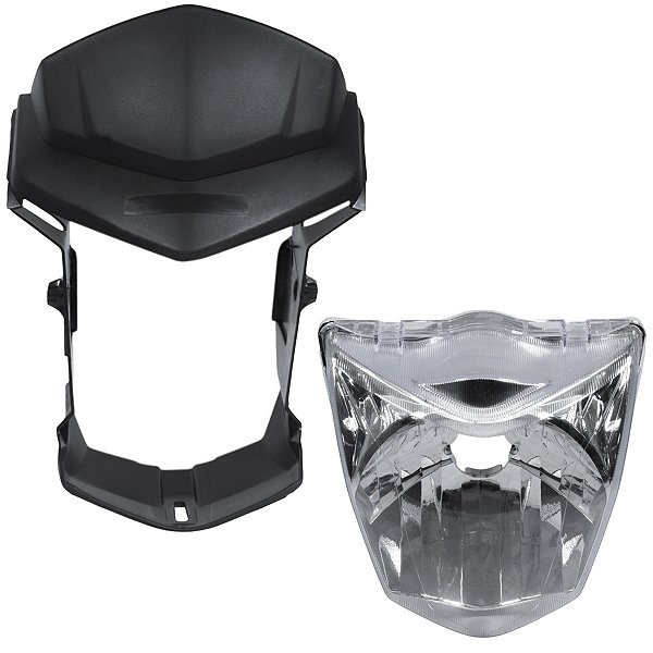 Farol bloco frente carenagem carcaça CG150 Titan Fan Start 2014 a 2015
