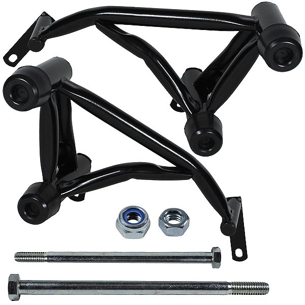 Protetor de motor carenagem modelo reforçado CB250 CB250F Twister 2016 a 2022 preto