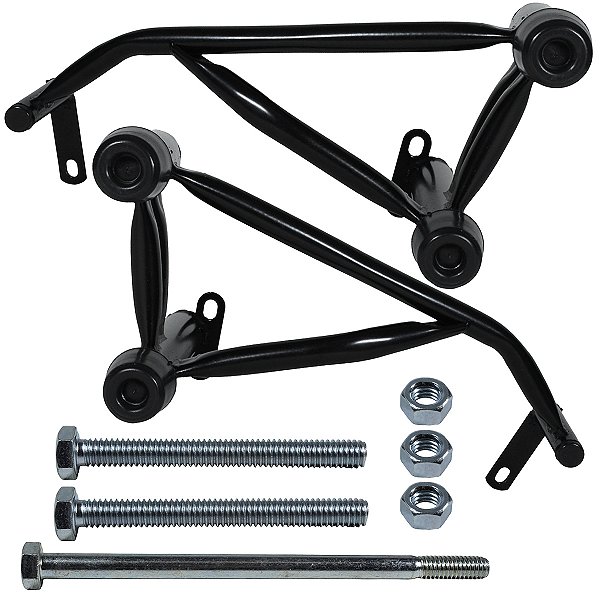 Protetor de motor carenagem modelo reforçado NXR125 NXR150 Bros preto
