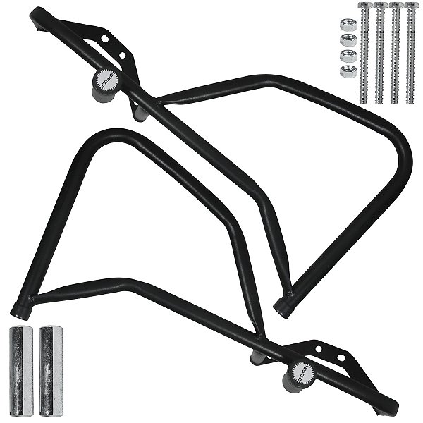 Protetor de motor carenagem modelo slider NXR125 NXR150 NXR160 Bros 2003 a 2021 preto