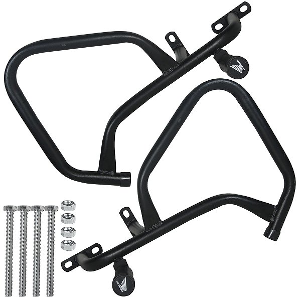 Protetor de motor carenagem modelo slider CG150 Fan Titan Start 2025 em diante preto