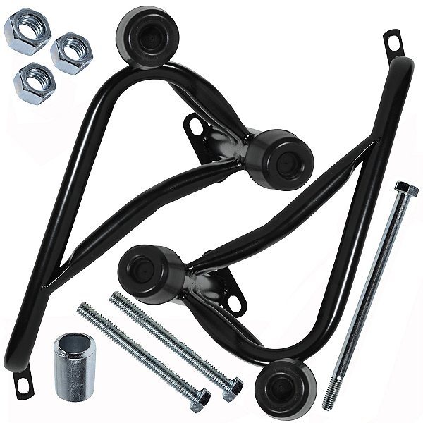 Protetor de motor carenagem modelo reforçado CG160 Cargo Fan Titan Start 2025 em diante preto