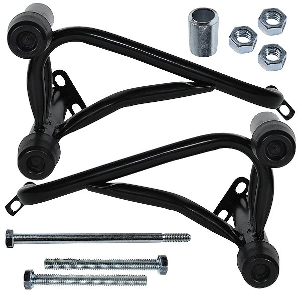 Protetor de motor carenagem modelo reforçado CG160 Cargo Fan Titan Start 2016 a 2024 preto