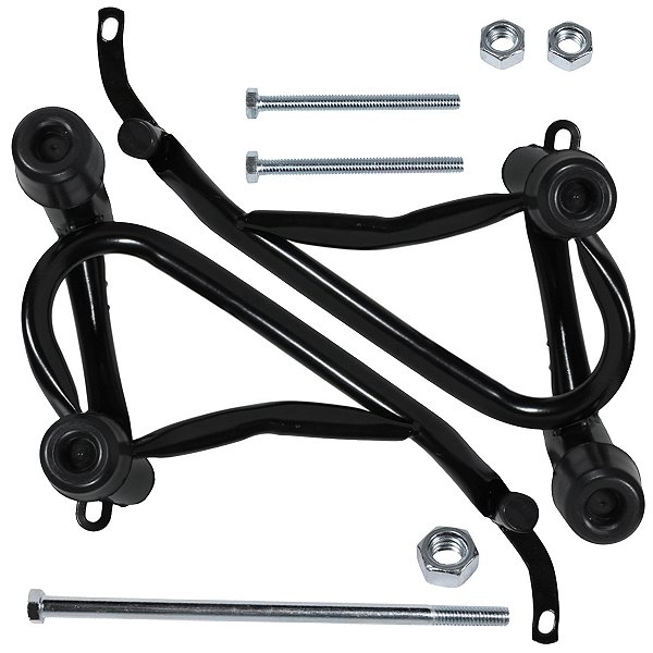 Protetor de motor carenagem modelo reforçado YS150 Fazer 2014 em diante preto