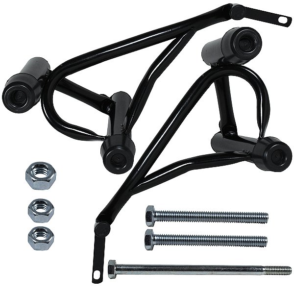 Protetor de motor carenagem modelo reforçado YBR150 Factor YBR125I Factor preto