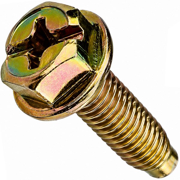 Parafuso Phillips flange especial bicromatizado M6x14 chave 10 NXR125 NXR150 Bros 2003 a 2008