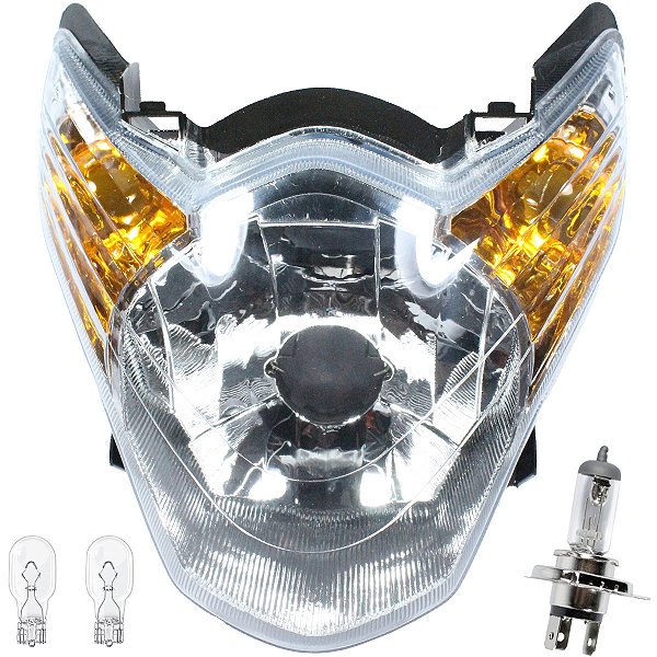 Bloco globo optico farol CG150 Titan Mix 2009 a 2010 com lâmpadas