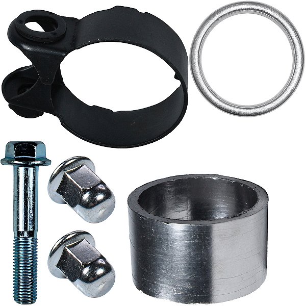 Abraçadeira braçadeira do escape CB300 XRE300 XR250 Tornado CB250F Twister com parafuso e guarnição do escapamento
