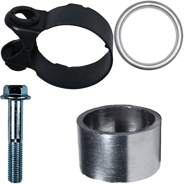 Abraçadeira braçadeira do escape CB300 XRE300 XR250 Tornado CB250F Twister com parafuso e guarnição do escapamento
