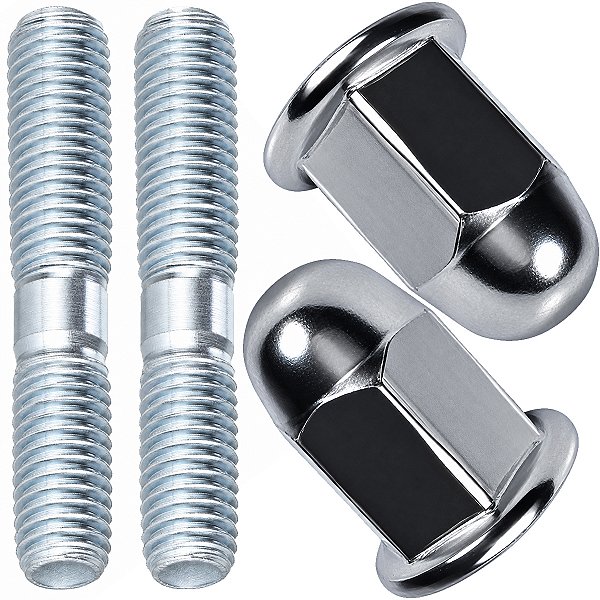 Kit prisioneiro parafuso do escape Biz110 Pop110 CRF110 8x8x50 com porca