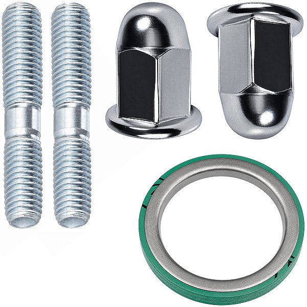 Kit prisioneiro parafuso do escape Biz125 CB1300 Sky125 8x8x24 com porca
