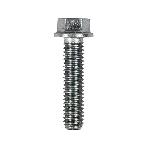 Parafuso sextavado M6X25 com flange (zincado) chave 10