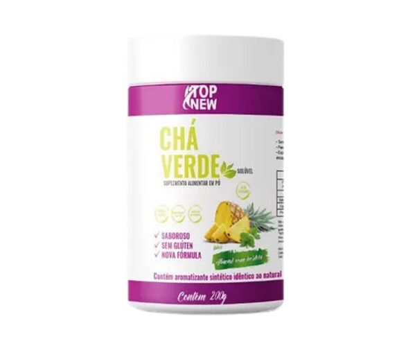 Chá Verde sabor Abacaxi com Hortelã - Suplemento Alimentar - Top New