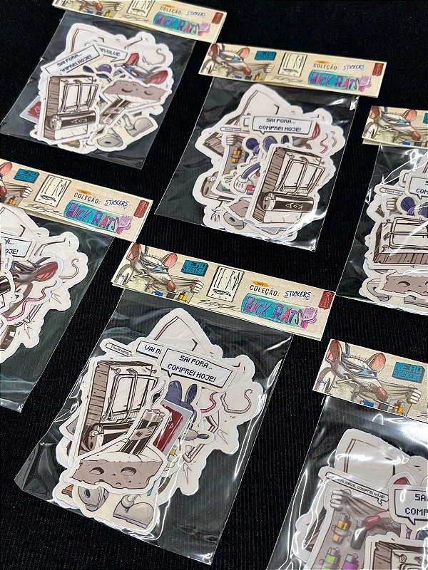 PICK RATS - Pack adesivos