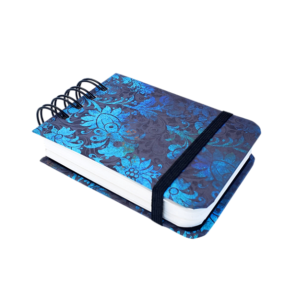 Mini Sketchbook Capa Dura Damasco/Preto