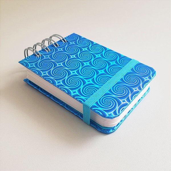 Mini Sketchbook Capa Dura Holo/Azul