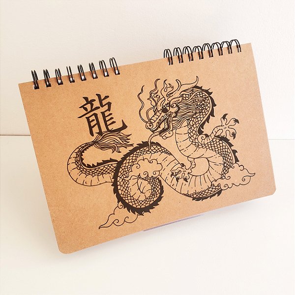 Sketchbook Desenho Capa Kraft Flexível - A4