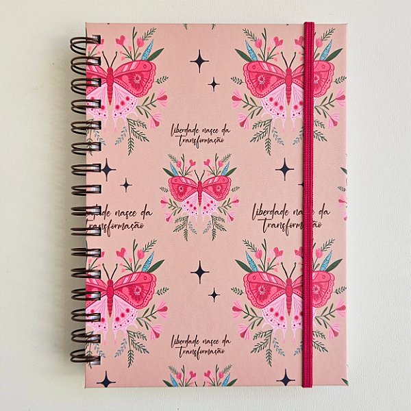 Sketchbook Aquarela A5 Montval 300g Capa Dura - Borboletas/marrom