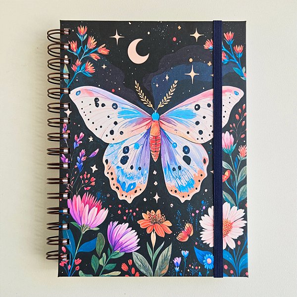 Sketchbook Aquarela A5 Montval 300g Capa Dura - Borboleta/preto