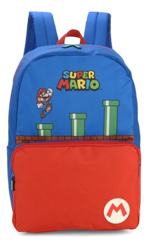 Mochila De Costas Juvenil Original Super Mario