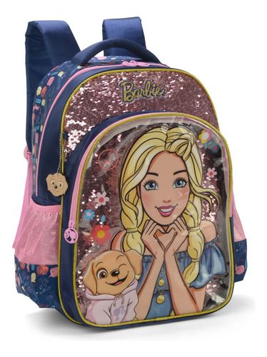 Mochila De Costas Infantil Barbie Veterinária Pet