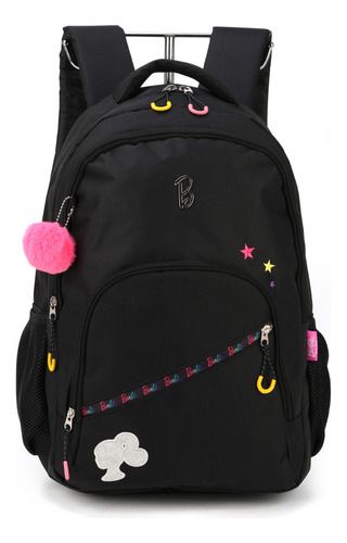 Mochila Costas Juvenil Original Barbie Porta Notebook