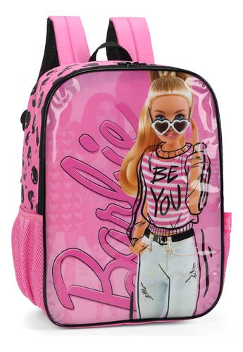 Mochila De Costas Infantil Original Barbie Fashion