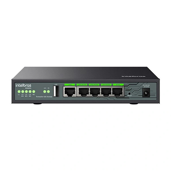 ROTEADOR VPN LOAD BALANCE GIGABIT 5 PORTAS R3005G INTELBRAS