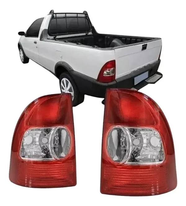 Par de Lanterna Traseira Fiat Strada 01 02 03 04 LD LE