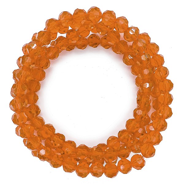 Guia Cristal De Vidro 8MM Laranja