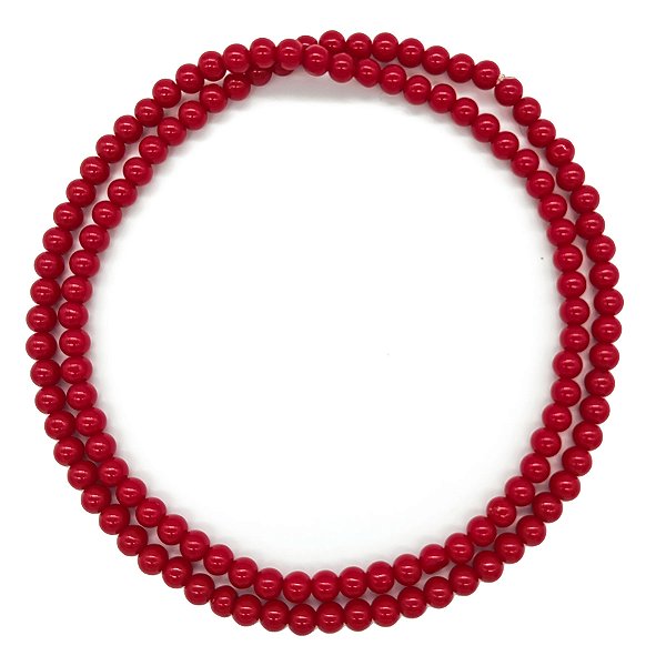 Guia De Porcelana Bolinha Jablonex Vermelho