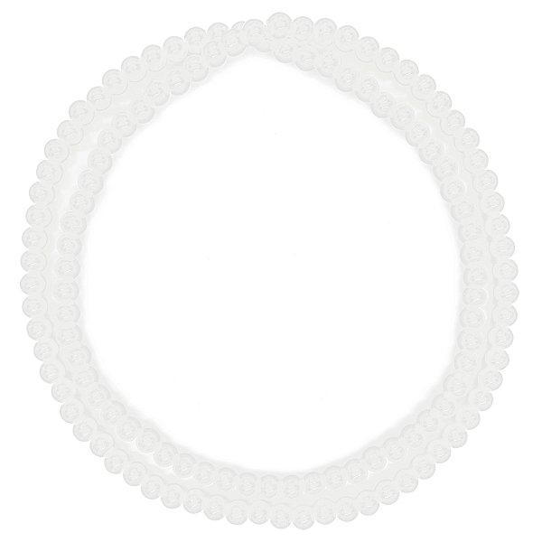 Guia De Porcelana Bolinha Jablonex Branco