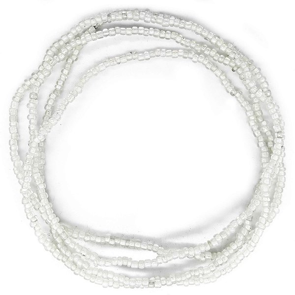 Guia Missanga Incolor Miçanga Transparente (60CM)