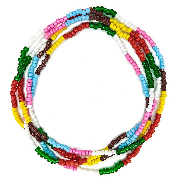 Guia Missanga 7 Linhas Miçanga Leitosa (60CM)