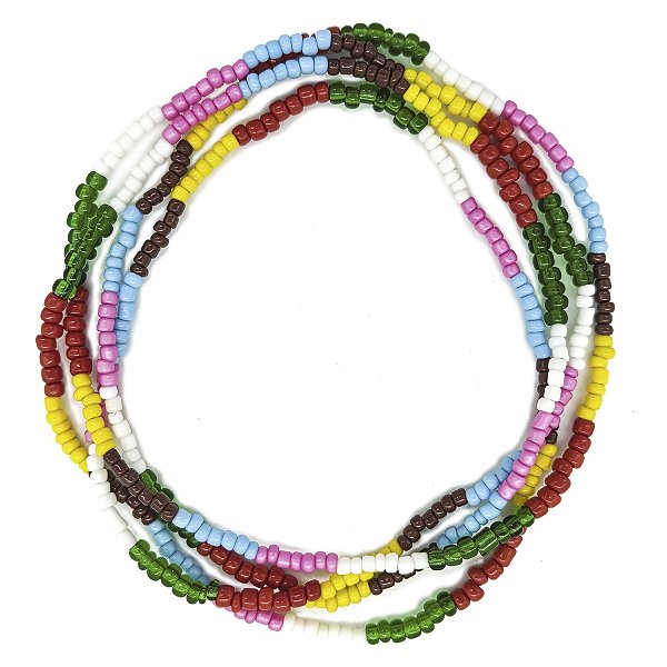 Guia Missanga 7 Linhas Miçanga Leitosa (45CM)