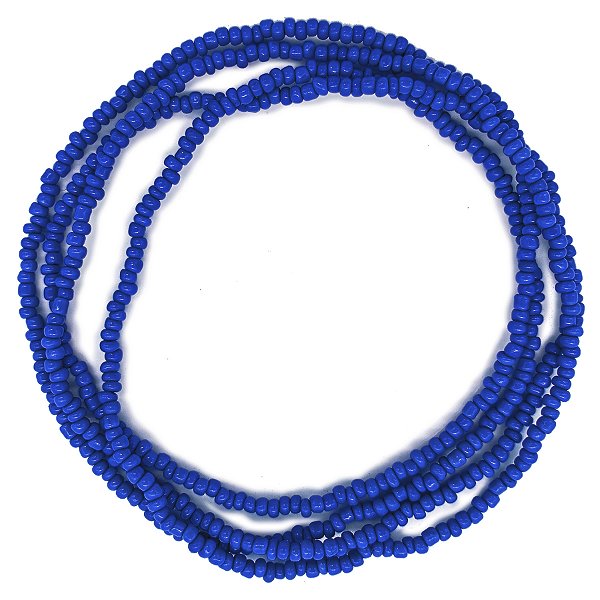 Guia Missanga Azul Marinho Miçanga Leitosa (45CM)