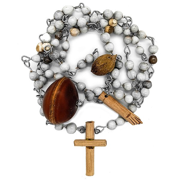 Guia Fio Rosario Semente Lágrima De Nossa Senhora