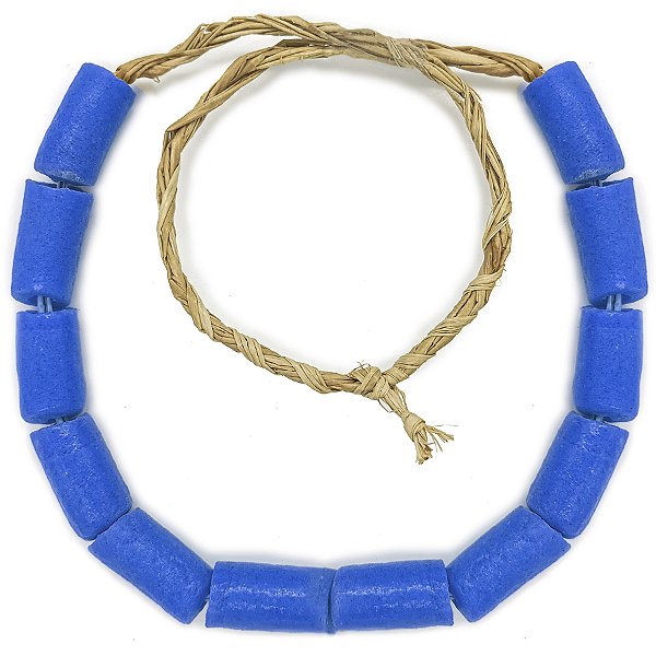 Guia Africana Colar Monjolo De Coral Natural Azulão