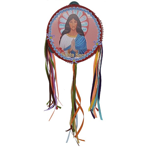 Pandeiro Cigano Decorado Santa Sara Kali