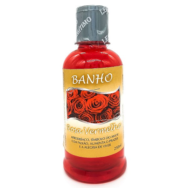 Banho Liquido 250ML Rosa Vermelha