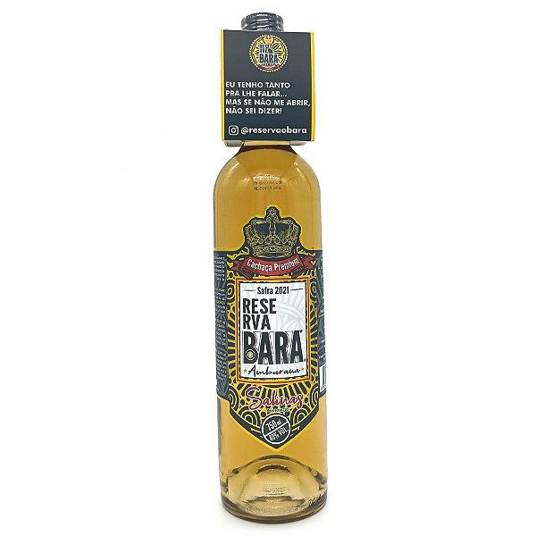 Pinga Cachaça Premium De Amburana 750ML Reserva O Bará