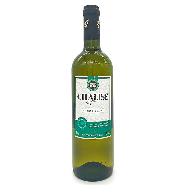 Vinho De Mesa Branco Suave Garrafa 750ML Chalise