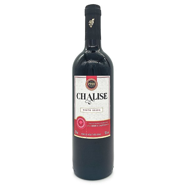 Vinho De Mesa Tinto Suave Garrafa 750ML Chalise
