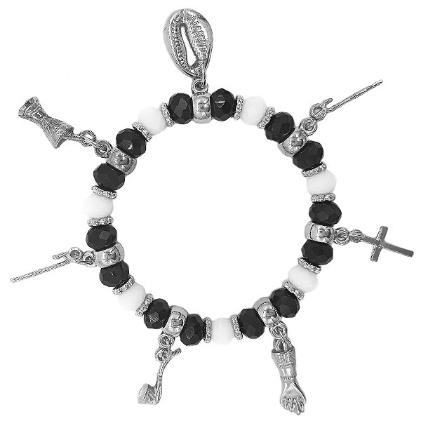 Pulseira Adorno Enfeite P/ Quartinha Preto Velho