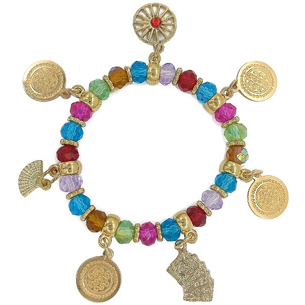 Pulseira Adorno Enfeite P/ Quartinha Linha De Ciganos