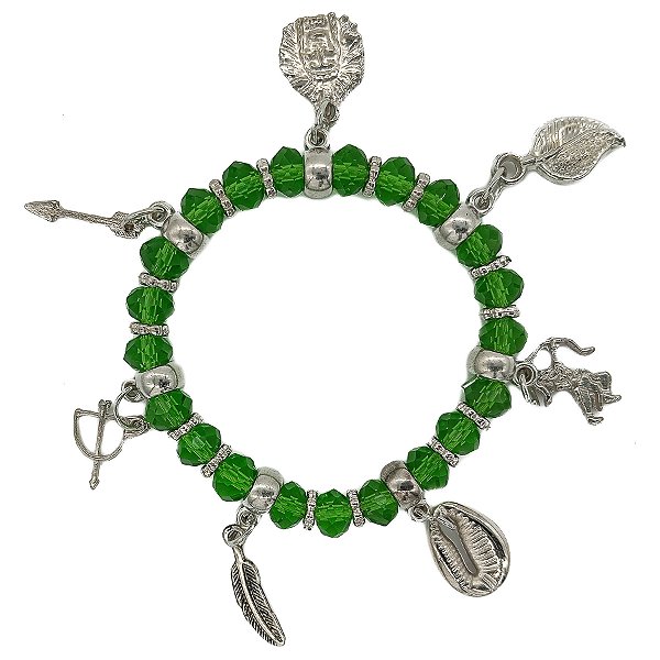 Pulseira Adorno Enfeite P/ Quartinha Orixá Oxóssi