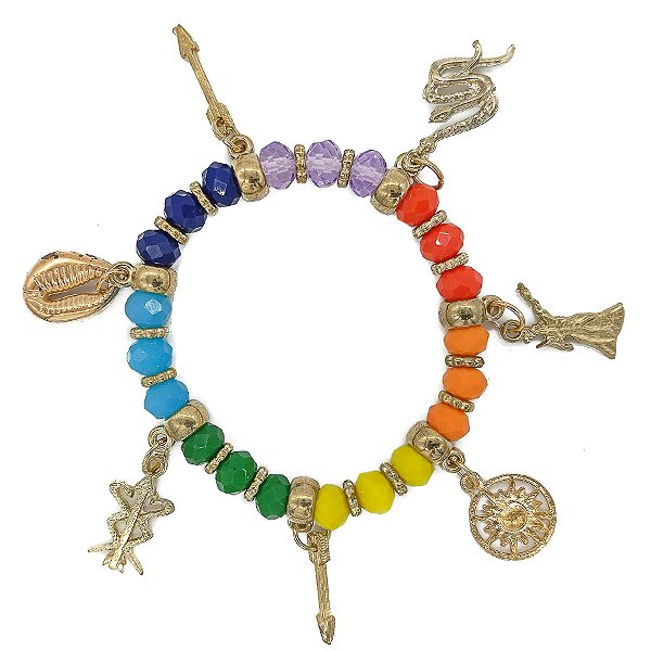 Pulseira Adorno Enfeite P/ Quartinha Orixá Oxumarê