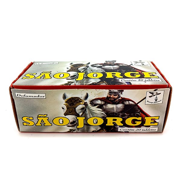 Incenso Defumador Tablete Cx C/ 20Un São Jorge