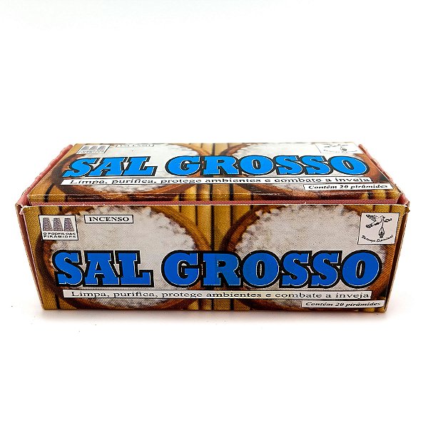 Incenso Defumador Tablete Cx C/ 20Un Sal Grosso